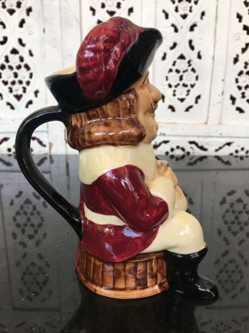 Cavalier c1905-1933 Genuine Staffordshire Shorter & Sons England H/Painted Tobi Pint Jug.