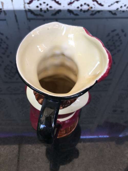 Cavalier c1905-1933 Genuine Staffordshire Shorter & Sons England H/Painted Tobi Pint Jug.