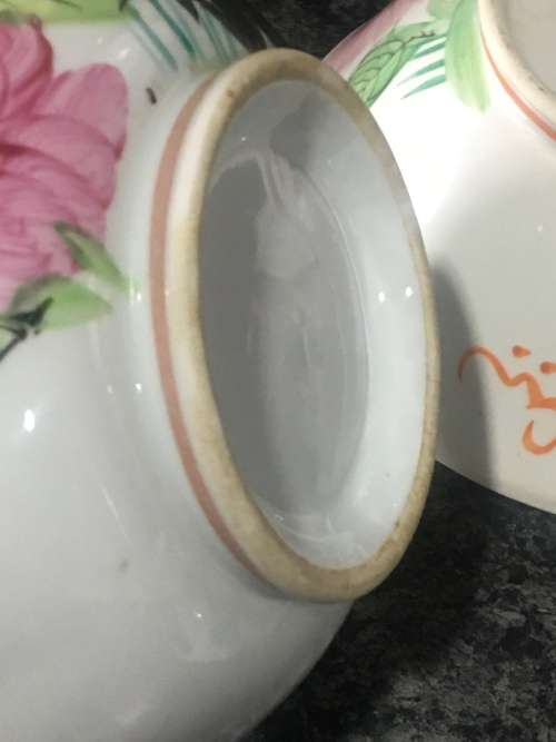 Vintage "Ji Gong Wan" Rooster Bowls - Set of 3 Collectible Hand made and Deco Chinese Tableware