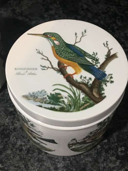 Vintage Portmeirion Birds Of Britain By E. Donavan/Susan Williams-Ellis Porcelain Storage Jars