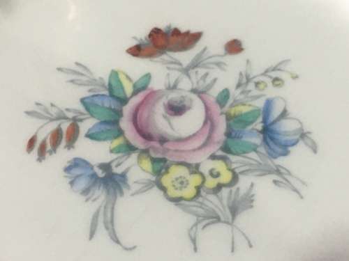 2 Delightful Cake Plates Vintage "Chelsea Rose & Unknown" by Royal Doulton England c/1941 - 1961