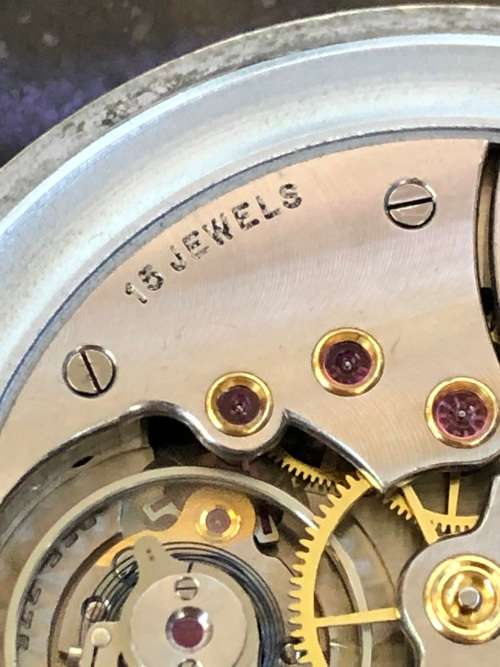 LOVELY VINTAGE MECHANICAL WIND UP CYMA POCKET WATCH IN FULL WORKING ORDER - 1960's