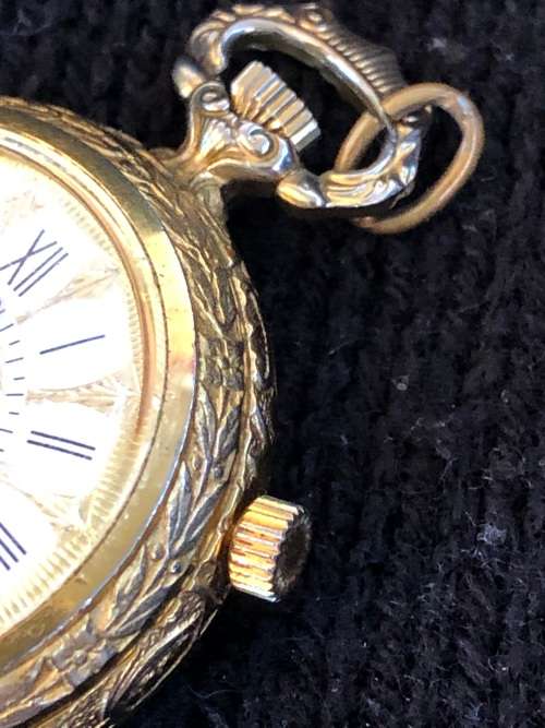 AMAZING VINTAGE MECHANICAL WIND UP MENTOR SWISS ALARM POCKET WATCH IN FULL WORKING ORDER