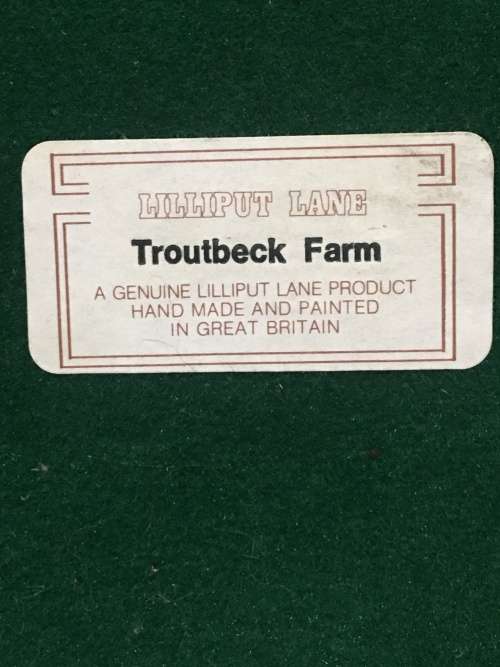 1 Large Marked Collectors  Liliput Miniature House- Troutbeck Farm