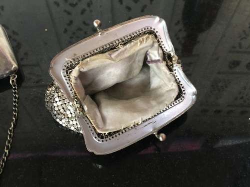 2 Lovely Antique 19th Century  Silver Plated purses