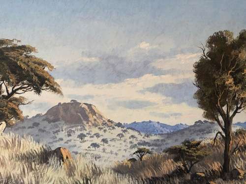 INVESTMENT ART - MICHAEL ALBERTYN (1938 -) EXQUISITE FRAMED OIL ON BOARD LANDSCAPE PAINTING