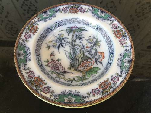 Antique Circa late 1800s Dutch "Timor" pattern in chinoiserie style Dinner size Plate