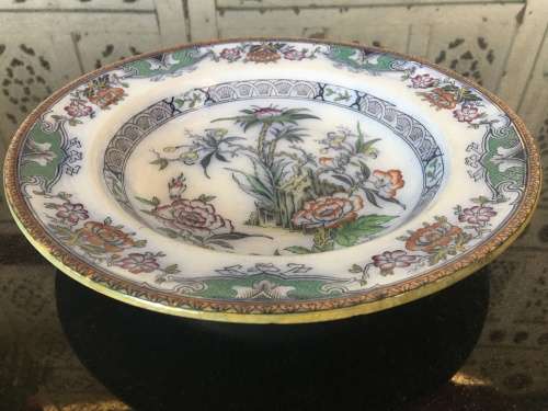 Antique Circa late 1800s Dutch "Timor" pattern in chinoiserie style Dinner size Plate