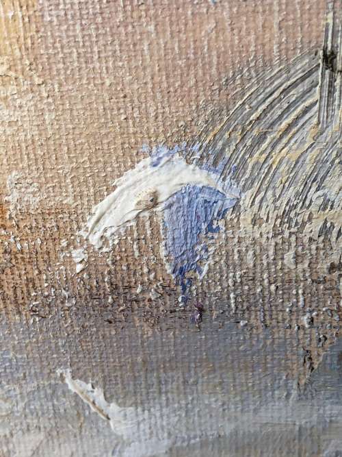 INVESTMENT ART !!! DERRIC VAN RENSBURG (SA 1952 - ) MASSIVE FRAMED ABSTRACT ACRYLIC PAINTING