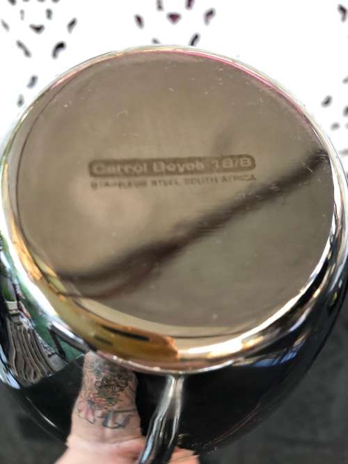 WOW !!! CARROL BOYES MAN WATER PITCHER - CLEARLY MARKED VALUE R3500