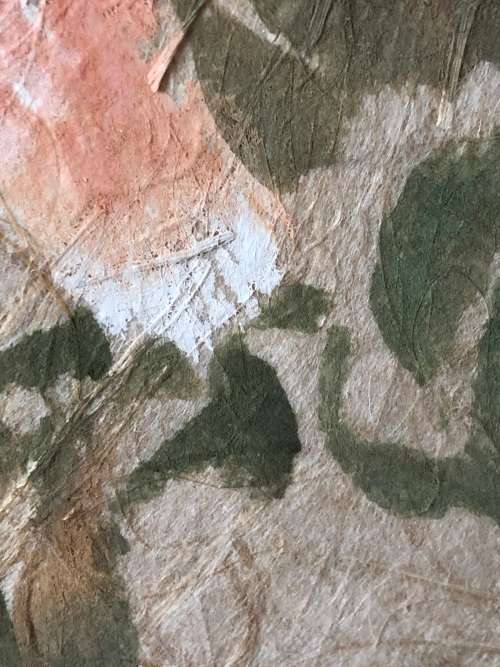 SHIRLI GEERE (SA 20th C) AMAZING FRAMED WATERCOLOR STILL LIFE ON RICE PAPER - SIGNED AND STAMPED