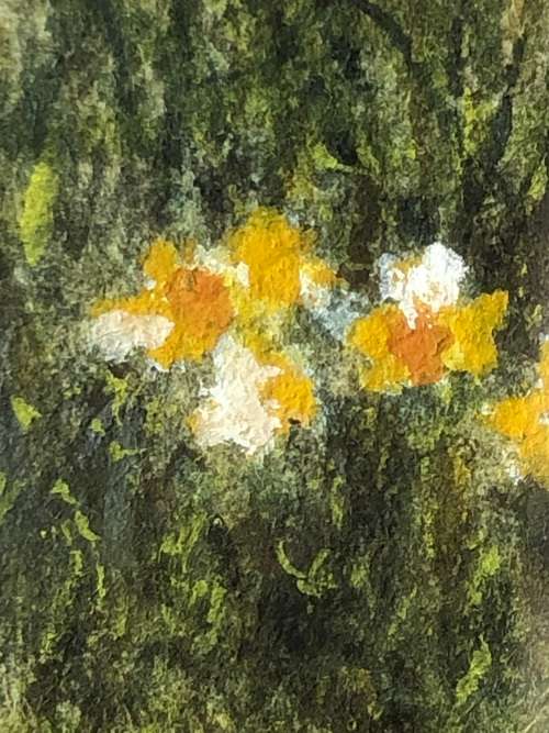 ANNE STAFFORD (UK 20th C) FABULOUSLY DETAILED WATERCOLOUR PAINTING FRAMED AND DATED 1984