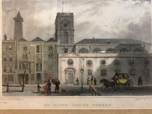 WOW !!! SAMUEL LACEY (1787 - 1859) - AFTER THOMAS HOSMER SHEPPERD (1793 - 1864) ORIGINAL ENGRAVING