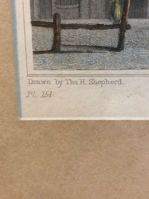 WOW !!! SAMUEL LACEY (1787 - 1859) - AFTER THOMAS HOSMER SHEPPERD (1793 - 1864) ORIGINAL ENGRAVING