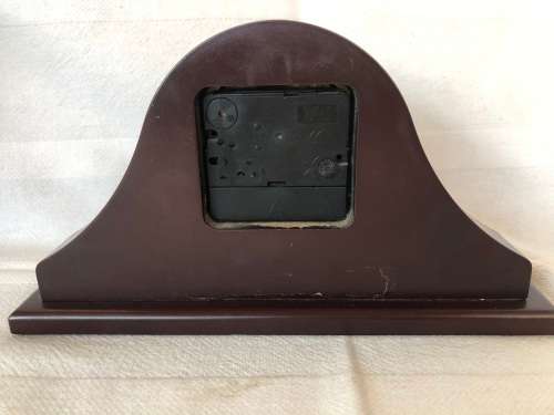 GORGEOUS ITALIAN STERLING SILVER CLAD QUARTZ MANTEL CLOCK - CLEARLY MARKED ABOUT 7g - NEEDS BATTERY