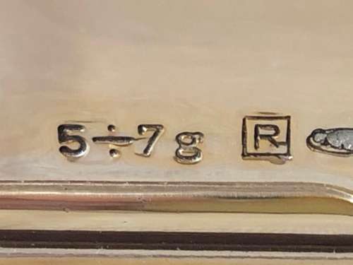 GORGEOUS ITALIAN STERLING SILVER CLAD QUARTZ MANTEL CLOCK - CLEARLY MARKED ABOUT 7g - NEEDS BATTERY