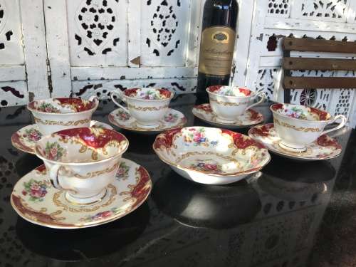 11 Piece c1939 Canterbury By Royal Albert Bone China England REG No 832 881