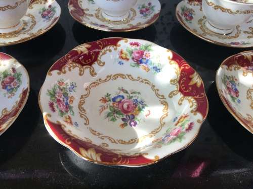 11 Piece c1939 Canterbury By Royal Albert Bone China England REG No 832 881