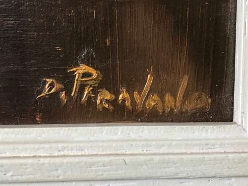 INVESTMENT ART !! DINO PARAVANO (SA 1935 - ) GORGEOUS LARGE OIL ON BOARD LANDSCAPE - EXQUISITE FRAME