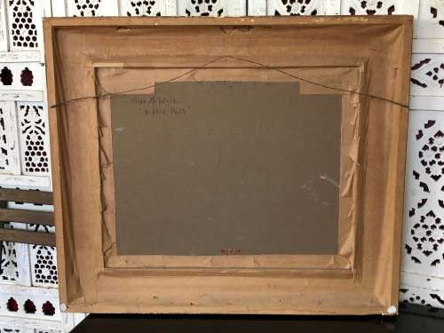 INVESTMENT ART !! OLIVE McINTYRE (SA 20th C) GORGEOUS FRAMED LANDSCAPE OIL ON BOARD - FRAMED