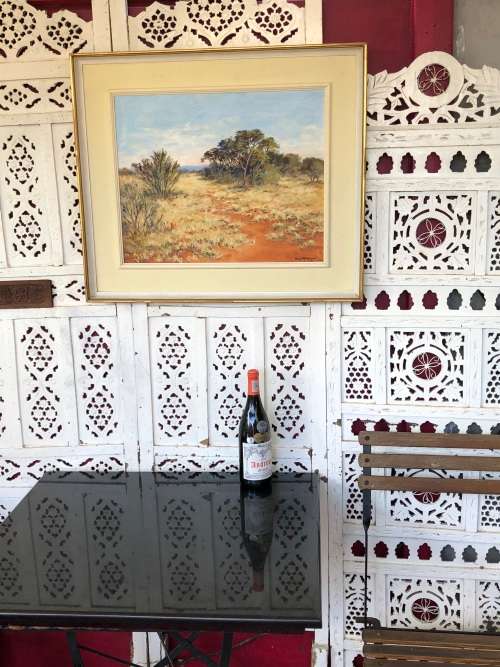 INVESTMENT ART !! OLIVE McINTYRE (SA 20th C) GORGEOUS FRAMED LANDSCAPE OIL ON BOARD - FRAMED