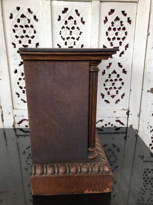 HAC ( HAMBURG AMERIKANISCHE UHRENFABRIK ) FULLY WORKING CHIMING ANTIQUE MANTLE CLOCK