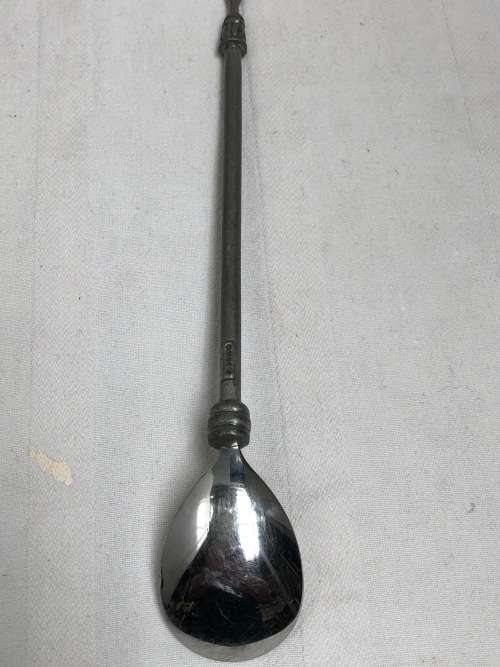 WOW !!! CARROL BOYES FUNCTIONAL ART !!!!  - SOVIET PATTERN SERVING SPOON - CLEARLY MARKED