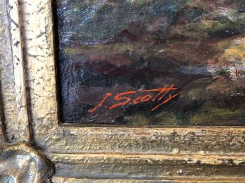 INVESTMENT ART !! TITTA FASCIOTTI (SA 1927-1993) STUNNING OIL ON BOARD LANDSCAPE - SIGNED AND FRAMED