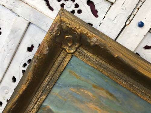 INVESTMENT ART !! TITTA FASCIOTTI (SA 1927-1993) STUNNING OIL ON BOARD LANDSCAPE - SIGNED AND FRAMED