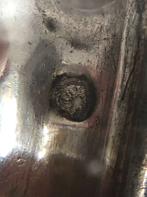 WOW !! FRENCH HALLMARKED SILVER HANDLED CARVING KNIFE - CLEARLY MARKED PARIS - c1838 - PRESENT