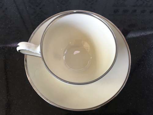Rare KPM Kjebenhavns Porcellains Maleri A/5 Marked Biscuit & Silvert Gilt Duo Demmitasse