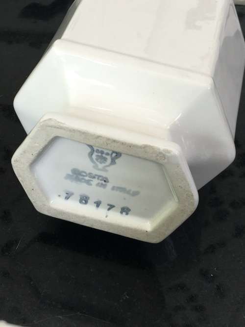 Collection Of Vintage Costa Italy Dove Lidded Vanity Jars. Hand Made & Glazed Italian Art.