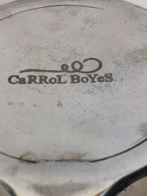 WOW !!! CARROL BOYES FUNCTIONAL ART !!! CREAMER - WAVE PATTERN - CLEARLY MARKED