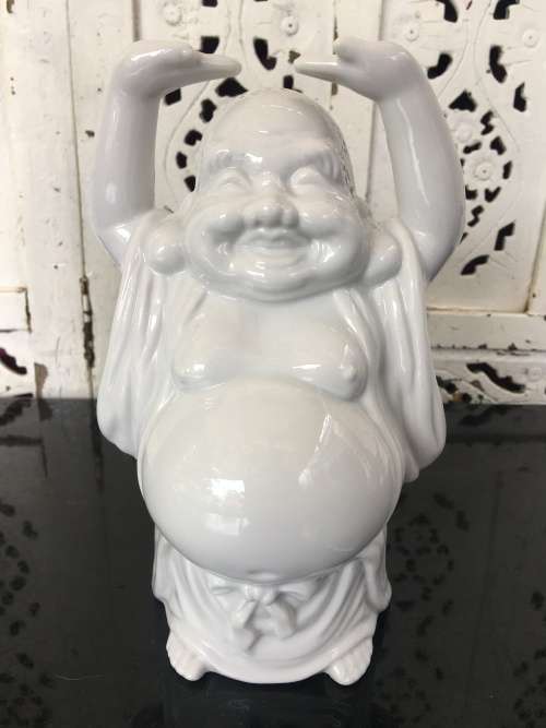 Chinese Blanc De Chine Happy Standing Buddha