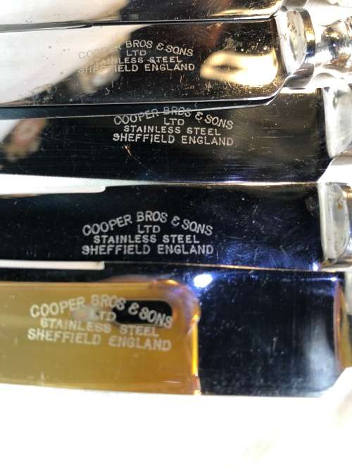 MASSIVE SELECTION COOPER BROTHERS & SONS ART DECO STYLE STAINLESS STEEL CUTLERY - 72 PIECES