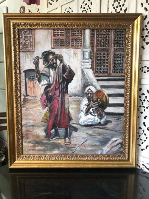 INVESTMENT ART !!!! C.S.BALLANTYNE (SA 20th C) WONDERFUL OIL ON BOARD PAINTING - BEAUTIFUL FRAME