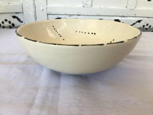 South African Hand painted Glazed Pottery Bowl,