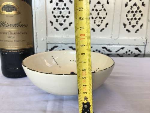 South African Hand painted Glazed Pottery Bowl,