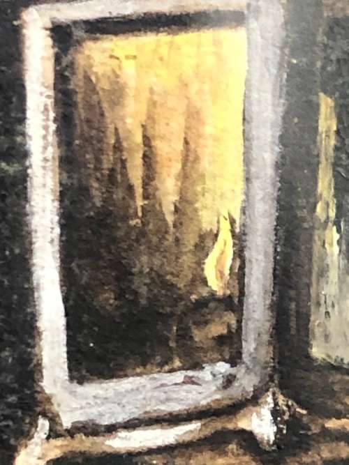 BREATHTAKING !!! H. COREWIJN - AMAZING DETAILED WATERCOLOR PAINTING DATED 1938 - FRAMED BEHIND GLASS