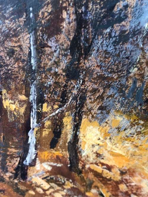 INVESTMENT ART !!! MEL BRIGG (SA 1950 -) BEAUTIFUL AUTUMN LANDSCAPE OIL PAINTING - FRAMED