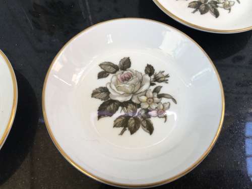 Vintage Royal Worcester Fine Bone China 5 Piece Porcelain Box Set