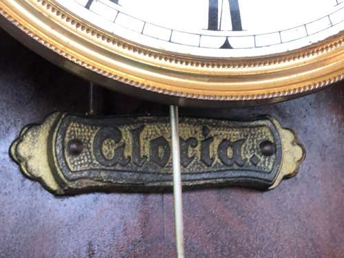 c1894 - LARGE GUSTAV BECKER SILESIA CHIMING WALL CLOCK - WORKING 100 - P54 MOVEMENT