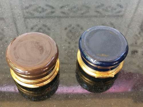Graham Payne Studio Worc's 1982 Enamelled Hand Painted Pill Boxes Red Grouse & Mallard