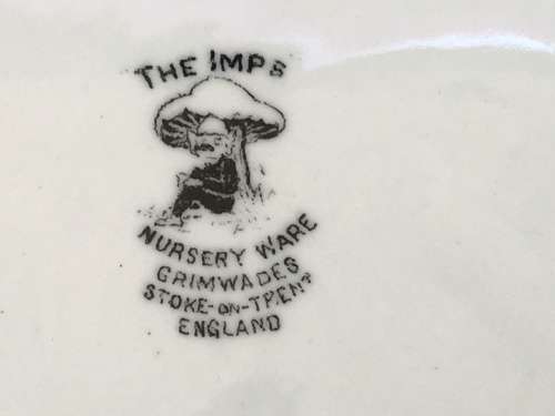 Vintage "The Imps" Nursery Ware Grimwades Stoke-on-Trent England "Goblin Villa"