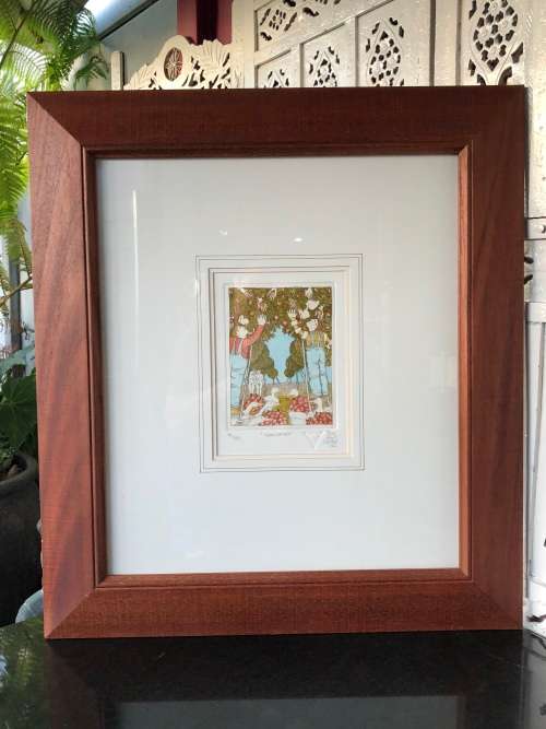 INVESTMENT ART !!! THEO PAUL VORSTER - (SWA 1958 -) LIMITED EDITION HAND COLOURED ETCHING 41/100