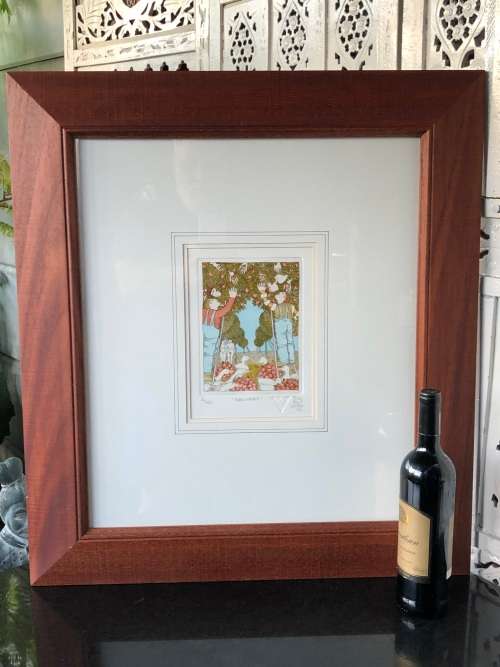 INVESTMENT ART !!! THEO PAUL VORSTER - (SWA 1958 -) LIMITED EDITION HAND COLOURED ETCHING 41/100