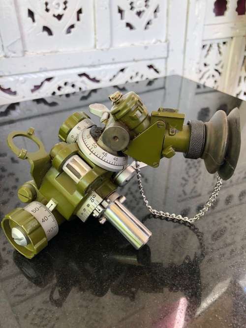 WOW !!! IRAQ MILITARY MORTAR MS4 SIGHT 120MM AZIMUTH DEVICE GEAR AS NEW IN THE BOX WITH SPARES