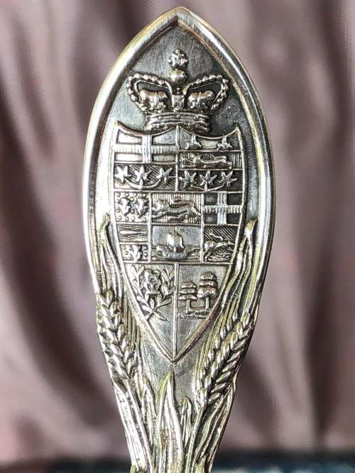 AMAZING BOXED SET OF 6 HIGHLY DETAILED CANADIAN HALLMARKED STERLING SILVER TEA SPOONS - 67.88g