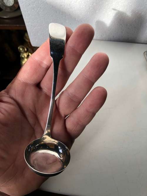 WOW !!! PATRICK SUTHERLAND (died 1848) EDINBURGH HALLMARKED 1829 SAUCE LADLE - 23.88g
