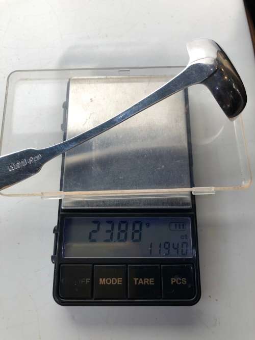 WOW !!! PATRICK SUTHERLAND (died 1848) EDINBURGH HALLMARKED 1829 SAUCE LADLE - 23.88g